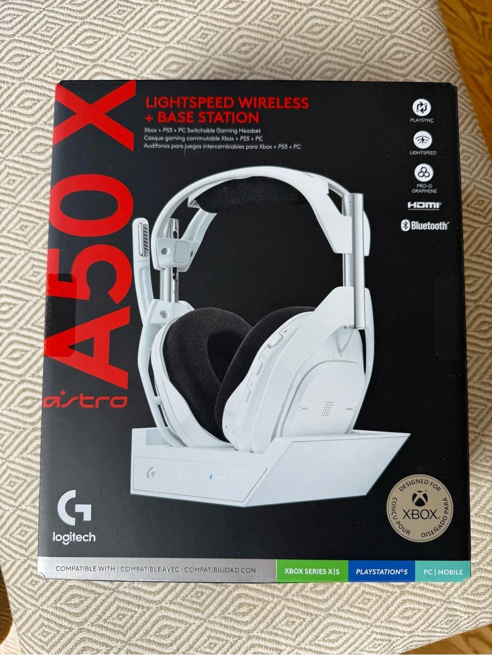 Logitech ASTRO A50 X Lightspeed Wireless + Base Station Gaming Headset - White